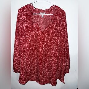 Ingrid & Isabel Scarlet Floral Blouse